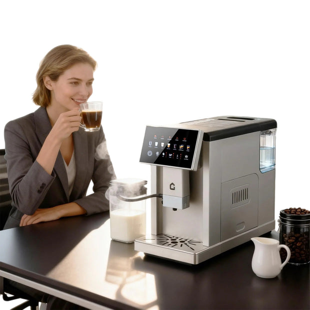 3rd-Gen Automatic Espresso Machine Milk Frother, Brewer & Grinder