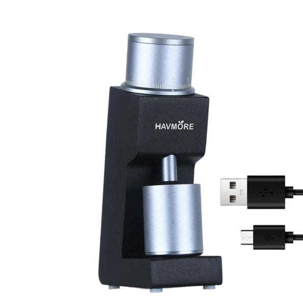 Portable Barista Burr Coffee Grinder External Adjustment