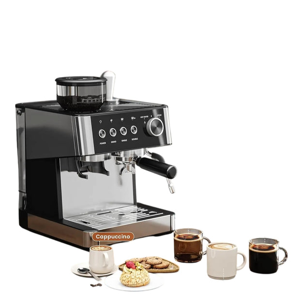 20 Bar Espresso Machine with Grinder Home Espresso Coffee Maker