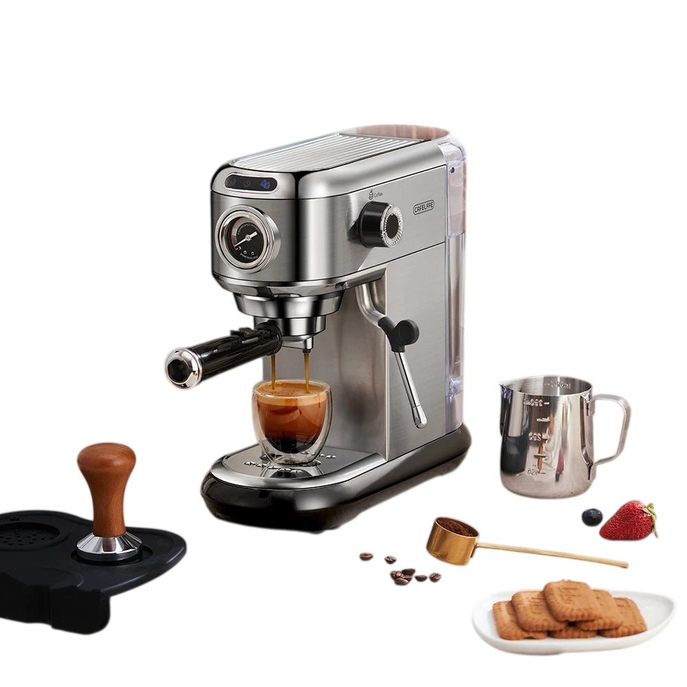 20 Bar Semi-Automatic Coffee Maker Stainless Steel Espresso Machine