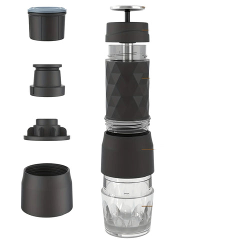 3-in-1 Portable Espresso Machine Hot & Cold Water Manual Coffee Maker