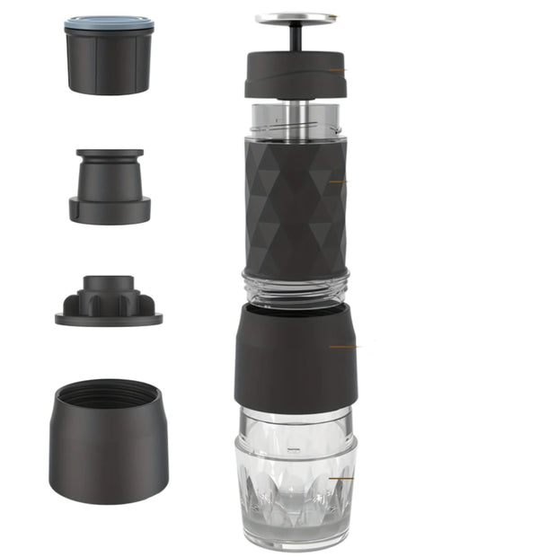 3-in-1 Portable Espresso Machine Hot & Cold Water Manual Coffee Maker