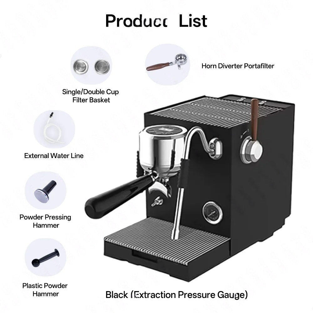 9 Bar Espresso Machine Triple Boiler, Dual Pump, OLED Display