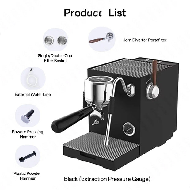 9 Bar Espresso Machine Triple Boiler, Dual Pump, OLED Display