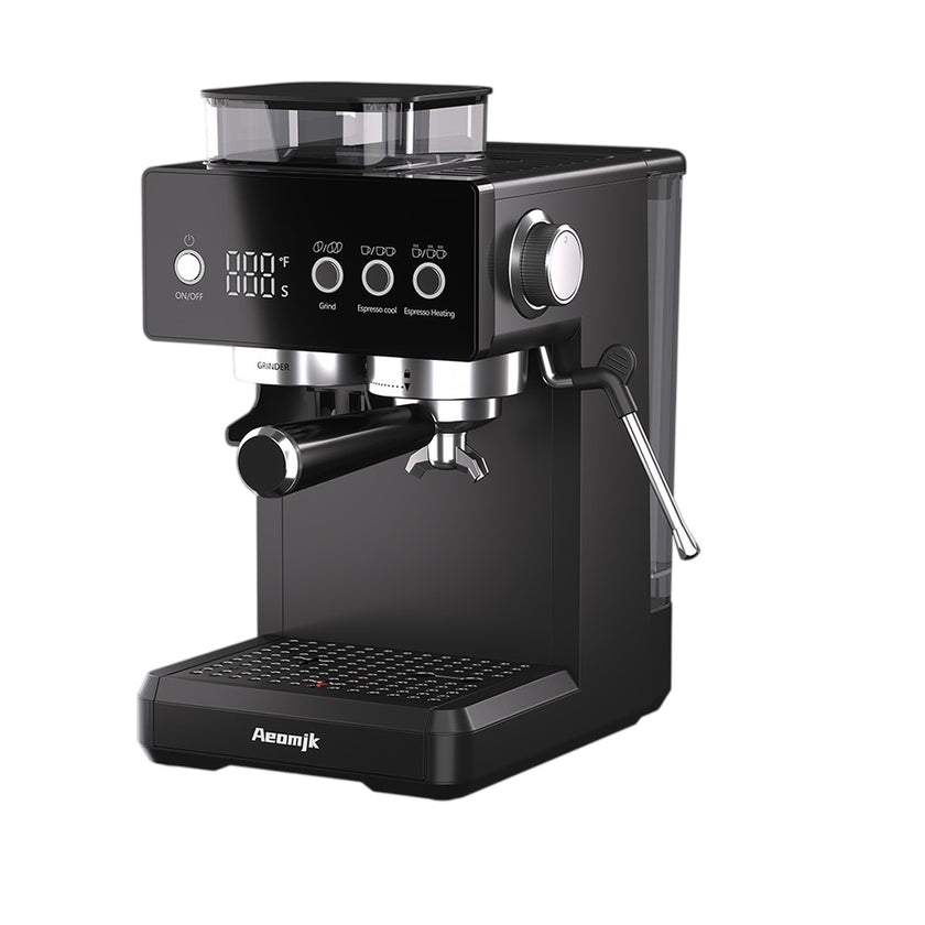 Semi-Automatic Espresso Coffee Machine Built-In Grinder