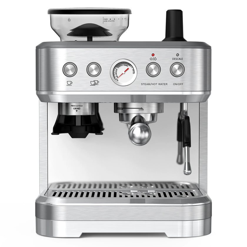 15 Bar Espresso Machine with Grinder Coffee Maker