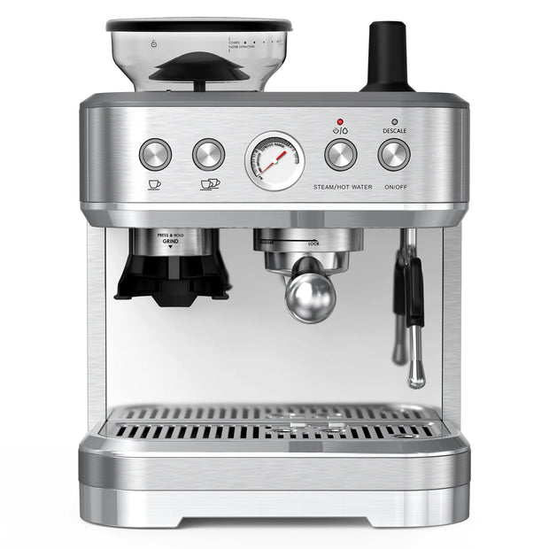 15 Bar Espresso Machine with Grinder Coffee Maker