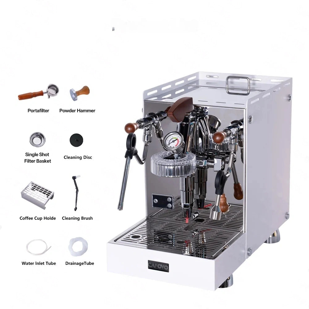 9 Bar Commercial Espresso Machine E61 Group Head, Rotary Pump