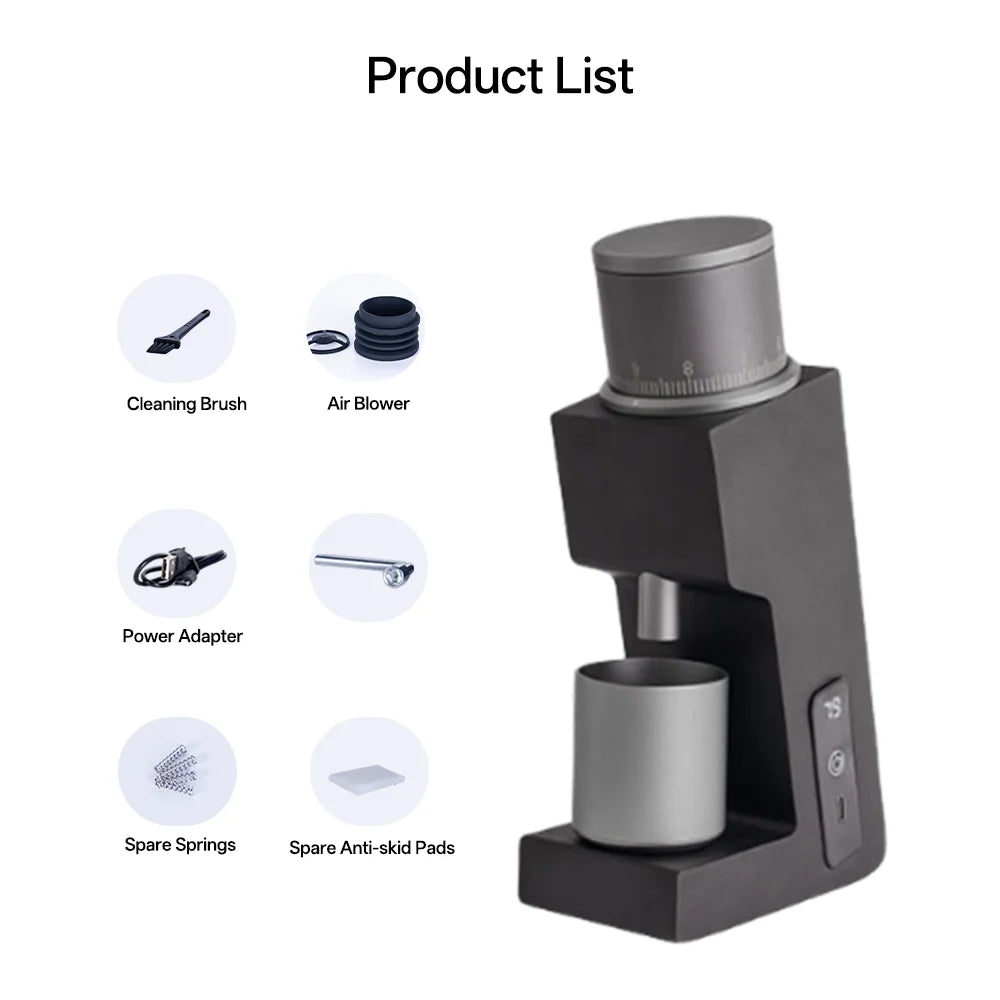 FR-005mini Electric Coffee Grinder 38mm Conical Burr, 160RPM
