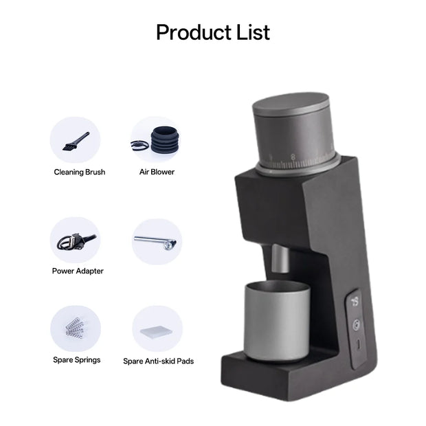 FR-005mini Electric Coffee Grinder 38mm Conical Burr, 160RPM