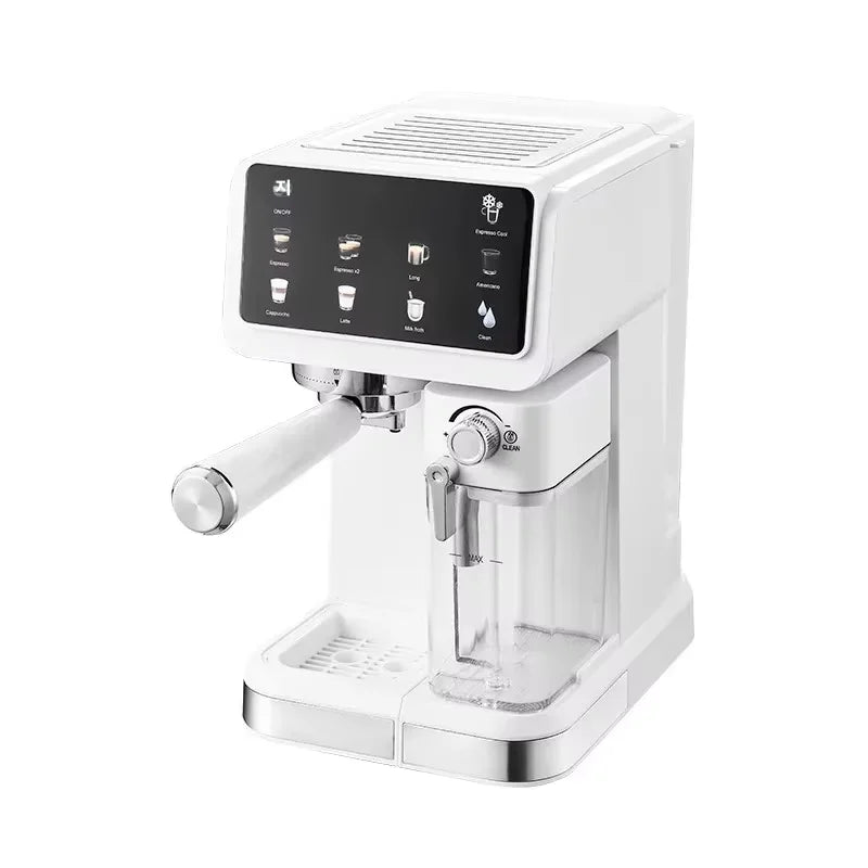 220V Touchscreen Espresso Coffee Machine 20 Bar Home Coffee Maker