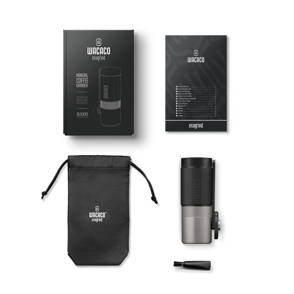 Exagrind Portable Manual Coffee Grinder Hand Coffee Grinder