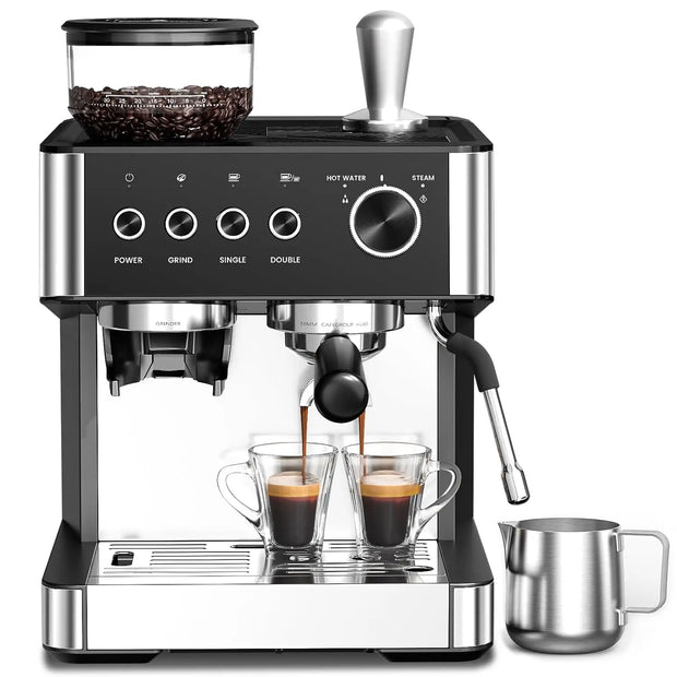20 Bar Espresso Machine with Grinder Home Espresso Coffee Maker