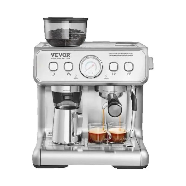 15 Bar Espresso Machine with Grinder Semi-Automatic Coffee Maker