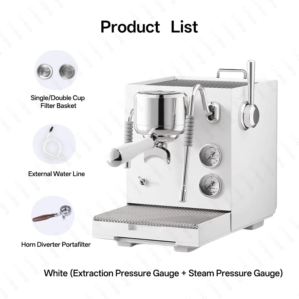 9 Bar Espresso Machine Triple Boiler, Dual Pump, OLED Display
