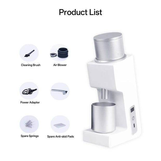 FR-005mini Electric Coffee Grinder 38mm Conical Burr, 160RPM