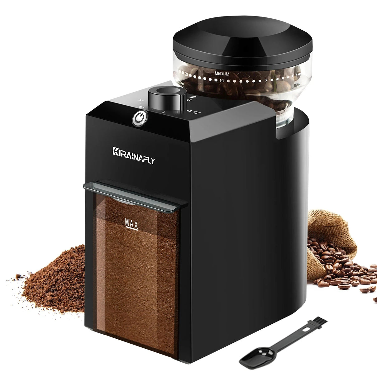 Automatic Burr Mill Coffee Grinder 28 Adjustable Grind Settings