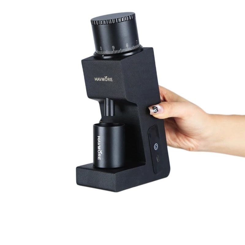 Portable Barista Burr Coffee Grinder External Adjustment