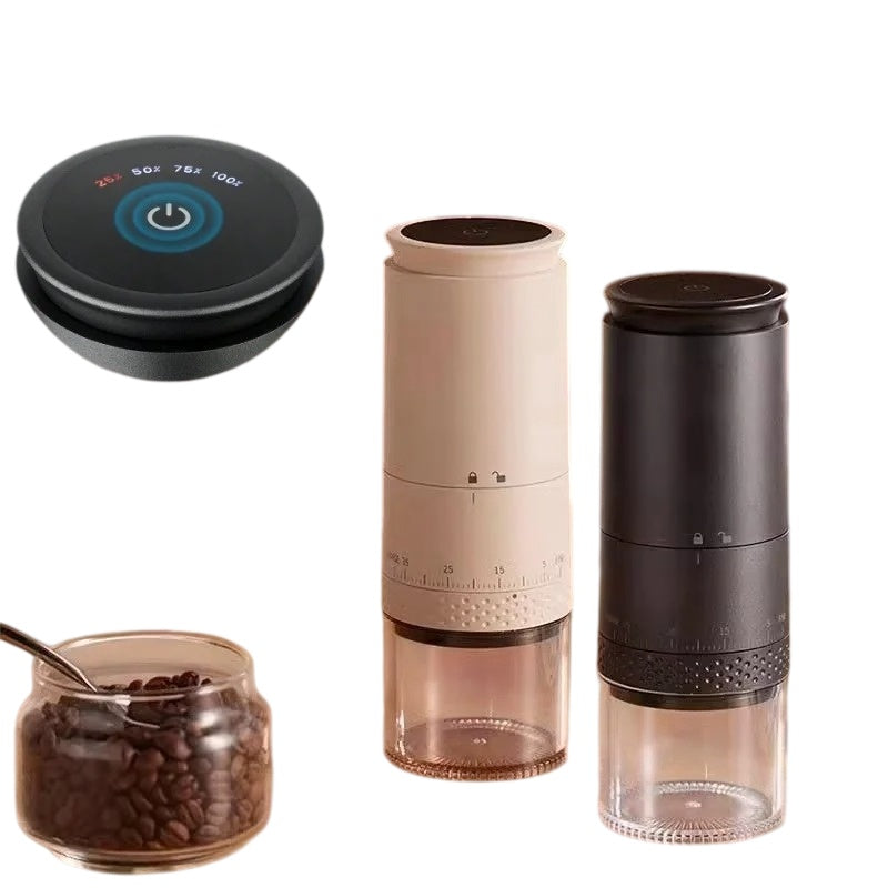1500mAh Electric Coffee Grinder Adjustable Type-C Rechargeable Grinder