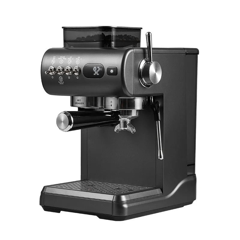 Semi-Automatic Espresso Coffee Machine Built-In Grinder