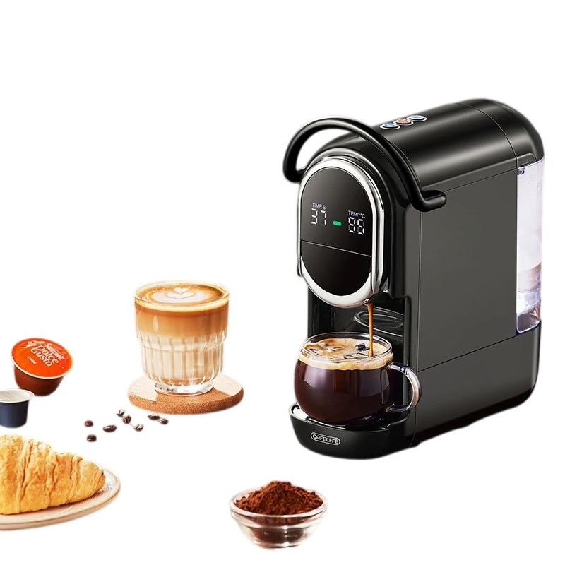 4-in-1 Capsule Coffee Machine Hot & Cold Espresso Coffee Maker