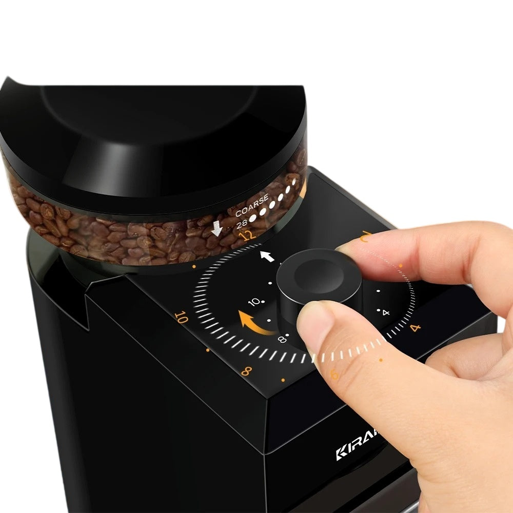 Automatic Burr Mill Coffee Grinder 28 Adjustable Grind Settings