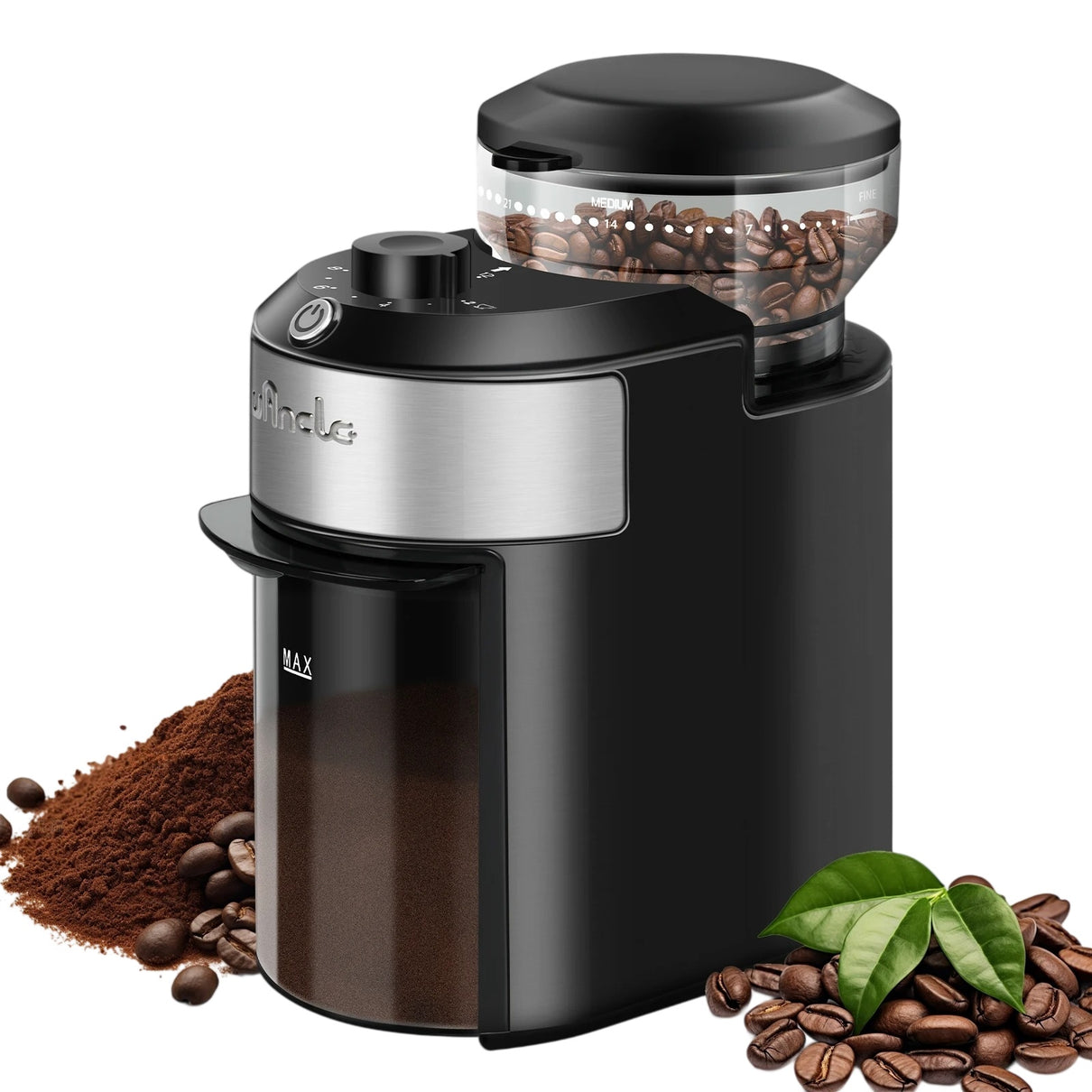 Wancle Electric Burr Mill Coffee Grinder Coffee Bean Grinder